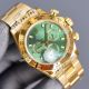 Swiss Quality Replica Rolex Comograph Daytona 40 All Yellow Gold Green Dial Watch (2)_th.jpg